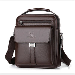 Genuine Leather Crossbody Tote Business - Glamora
