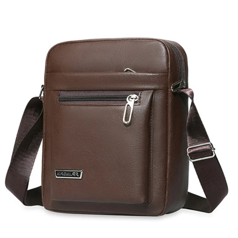 Genuine Leather Crossbody Tote Business - Glamora