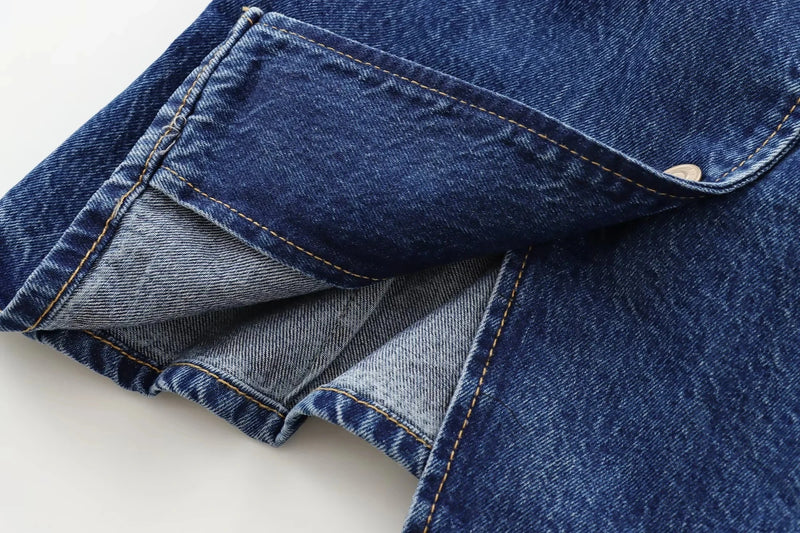 Cropped Denim Vest Casual Streetwear Women - Glamora