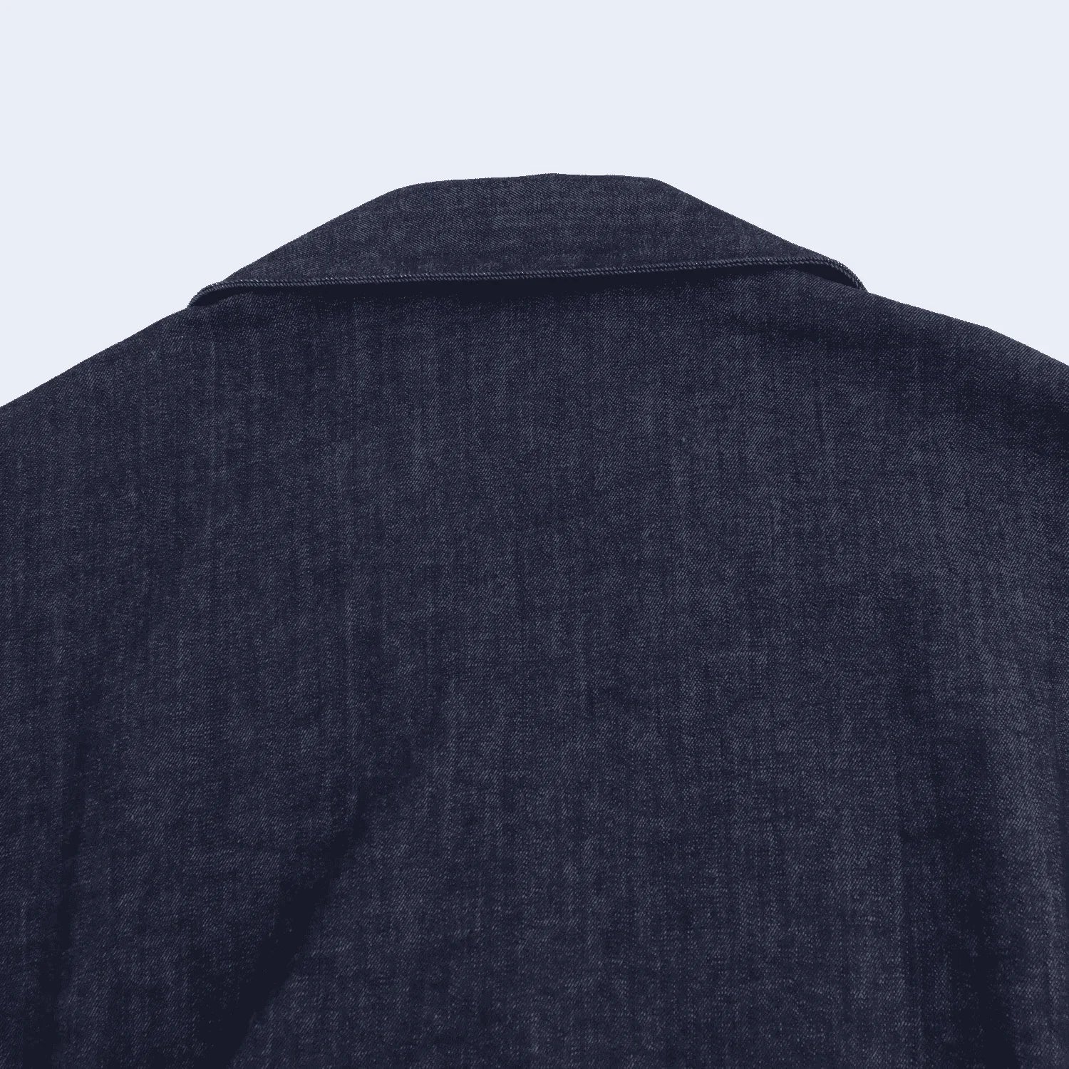 Pleated Denim Dress Casual Elegance Women