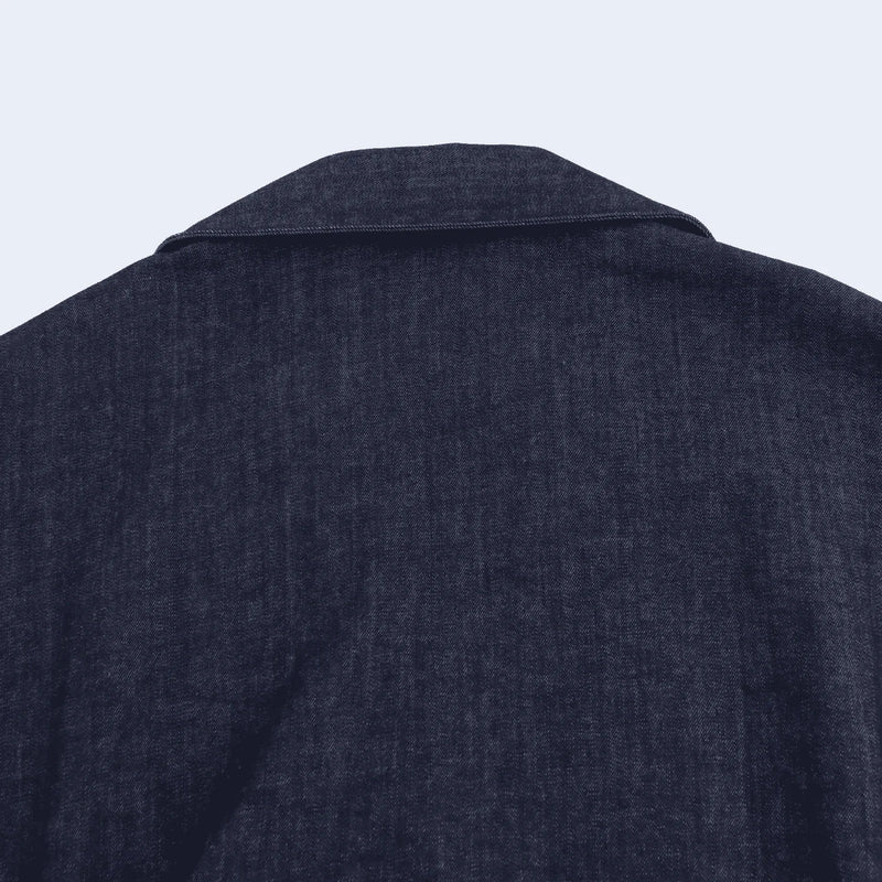 Pleated Denim Dress Casual Elegance Women - Glamora