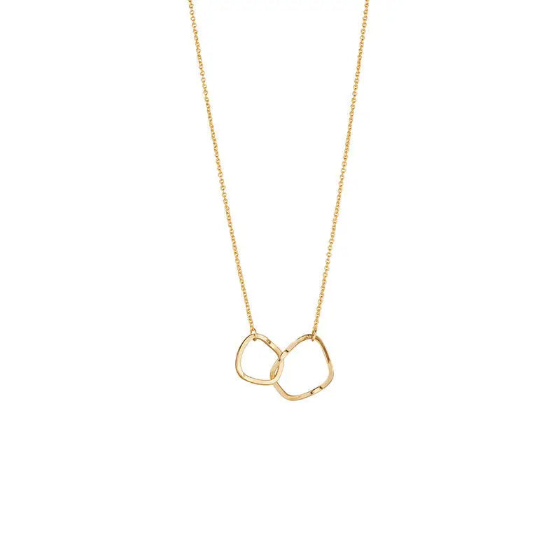 Exquisite Layered Geometric Round Necklaces - Glamora