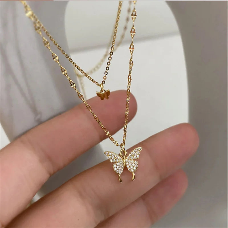 Exquisite Layered Geometric Round Necklaces - Glamora