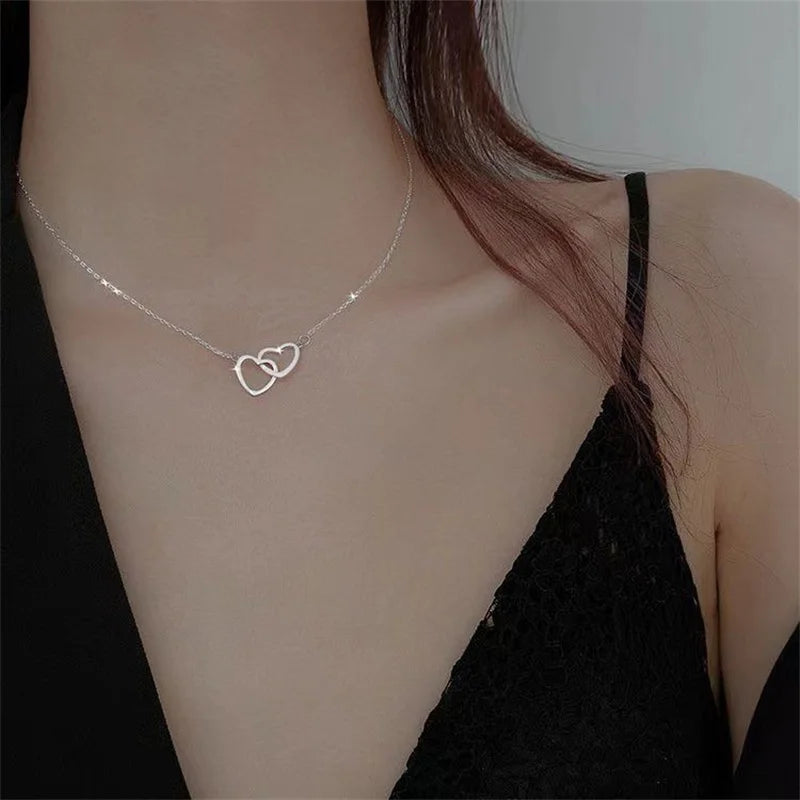 Exquisite Layered Geometric Round Necklaces