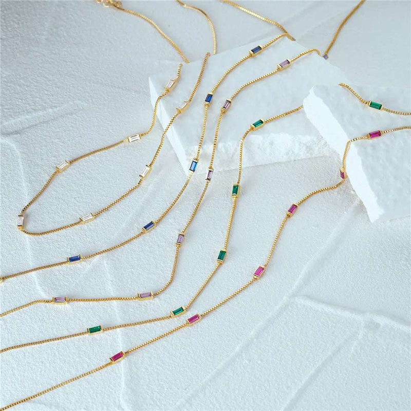 CANNER Sterling Silver Zircon Chain - Glamora