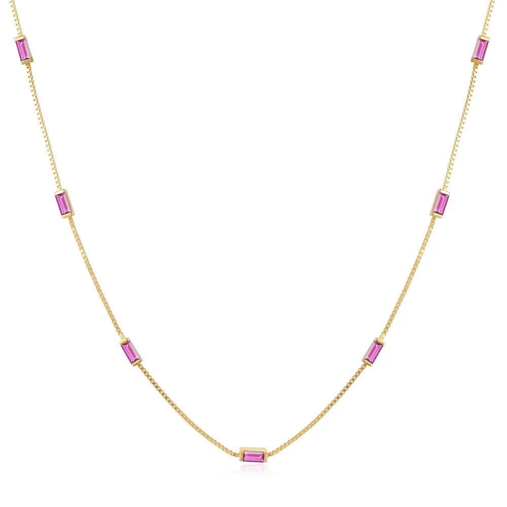 CANNER Sterling Silver Zircon Chain