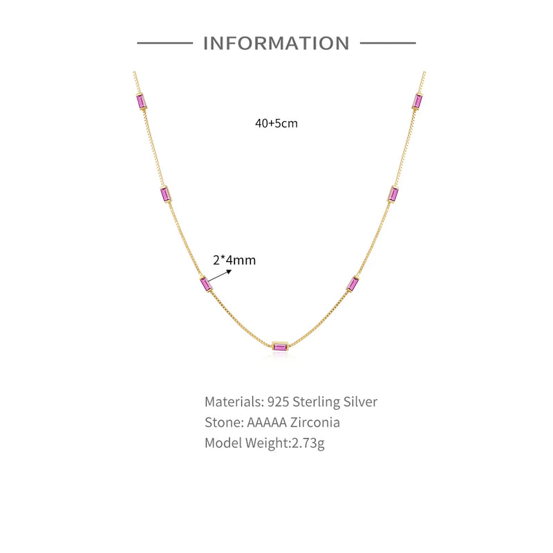CANNER Sterling Silver Zircon Chain - Glamora