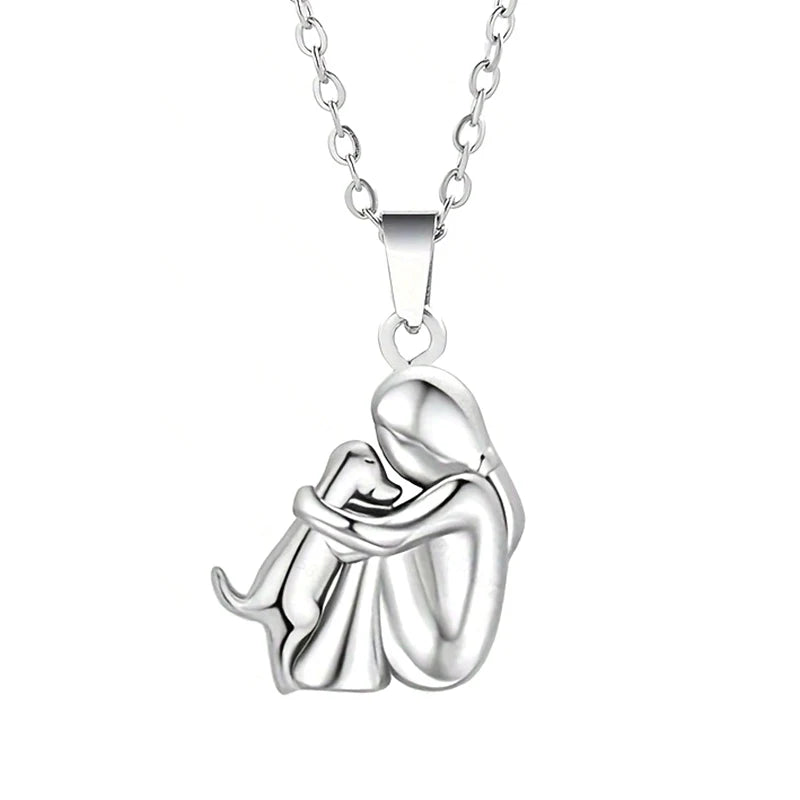 Charming Puppy Pendant Zinc Alloy Necklace - Glamora