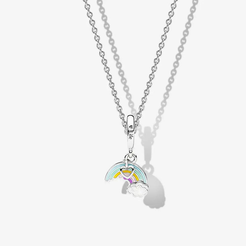 925 Sterling Silver Sparkling Crystal Pendant - Glamora