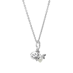 925 Sterling Silver Sparkling Crystal Pendant - Glamora