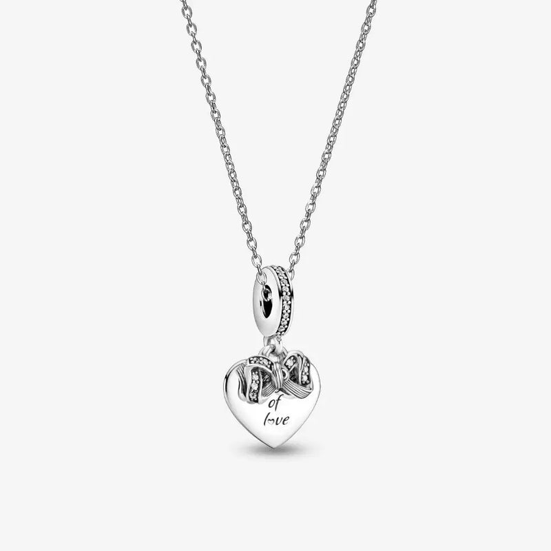 925 Sterling Silver Sparkling Crystal Pendant - Glamora