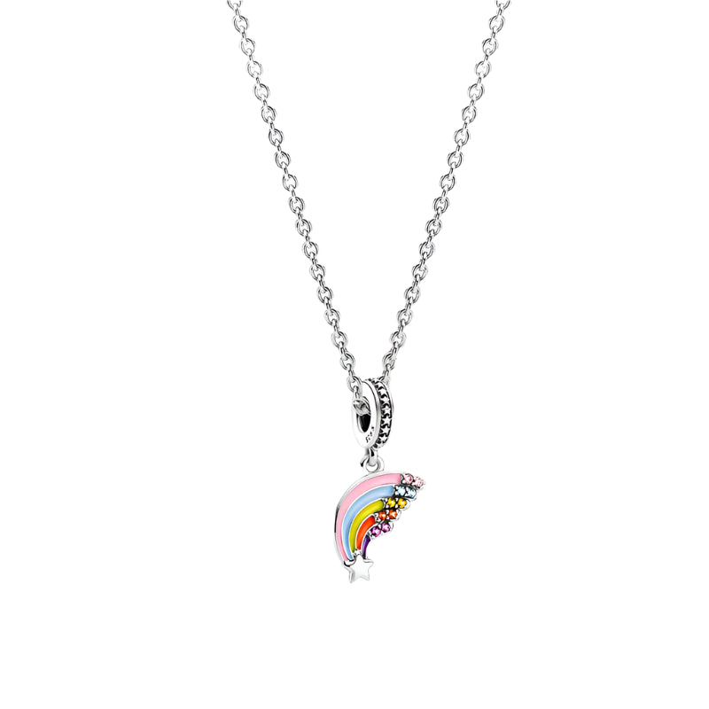 925 Sterling Silver Sparkling Crystal Pendant - Glamora