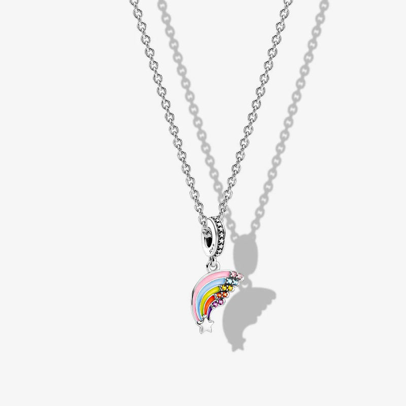 925 Sterling Silver Sparkling Crystal Pendant - Glamora