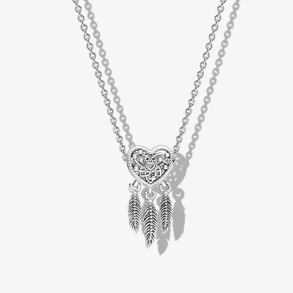 925 Sterling Silver Sparkling Crystal Pendant