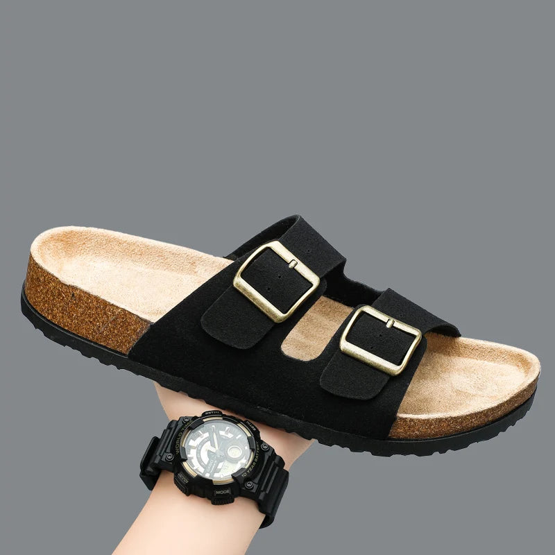 Leather Summer Sandals Comfortable Men
