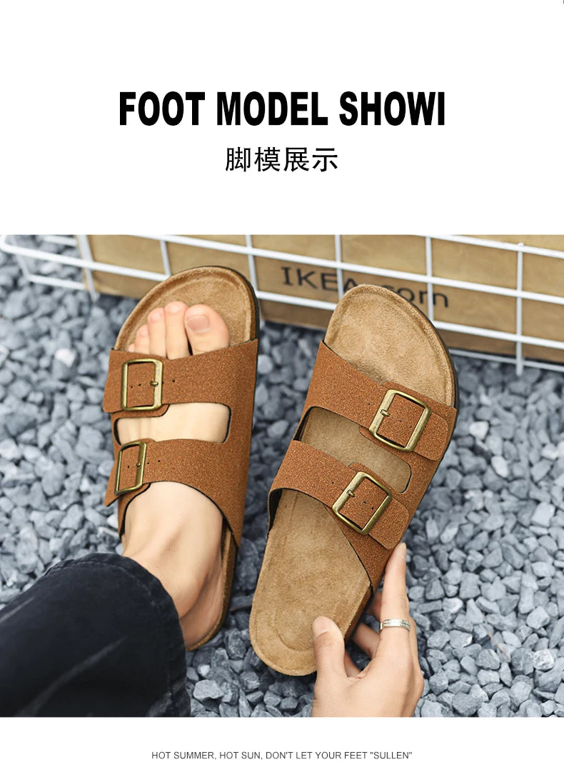 Leather Summer Sandals Comfortable Men