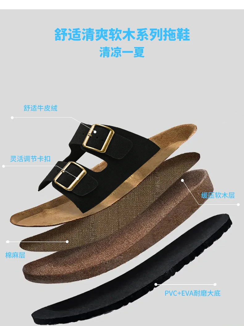 Leather Summer Sandals Comfortable Men