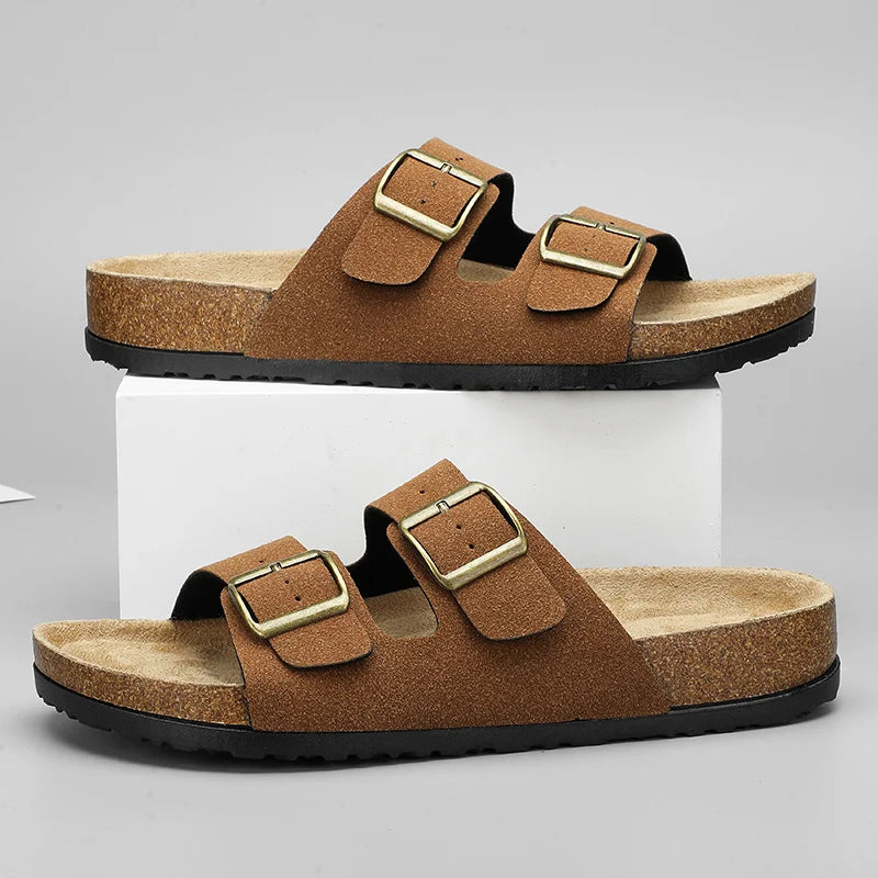 Leather Summer Sandals Comfortable Men