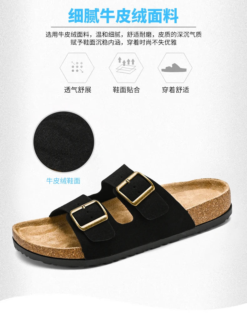 Leather Summer Sandals Comfortable Men