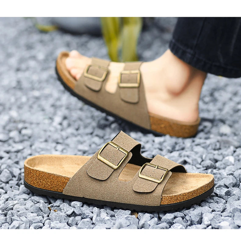 Leather Summer Sandals Comfortable Men