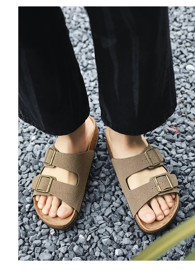Leather Summer Sandals Comfortable Men