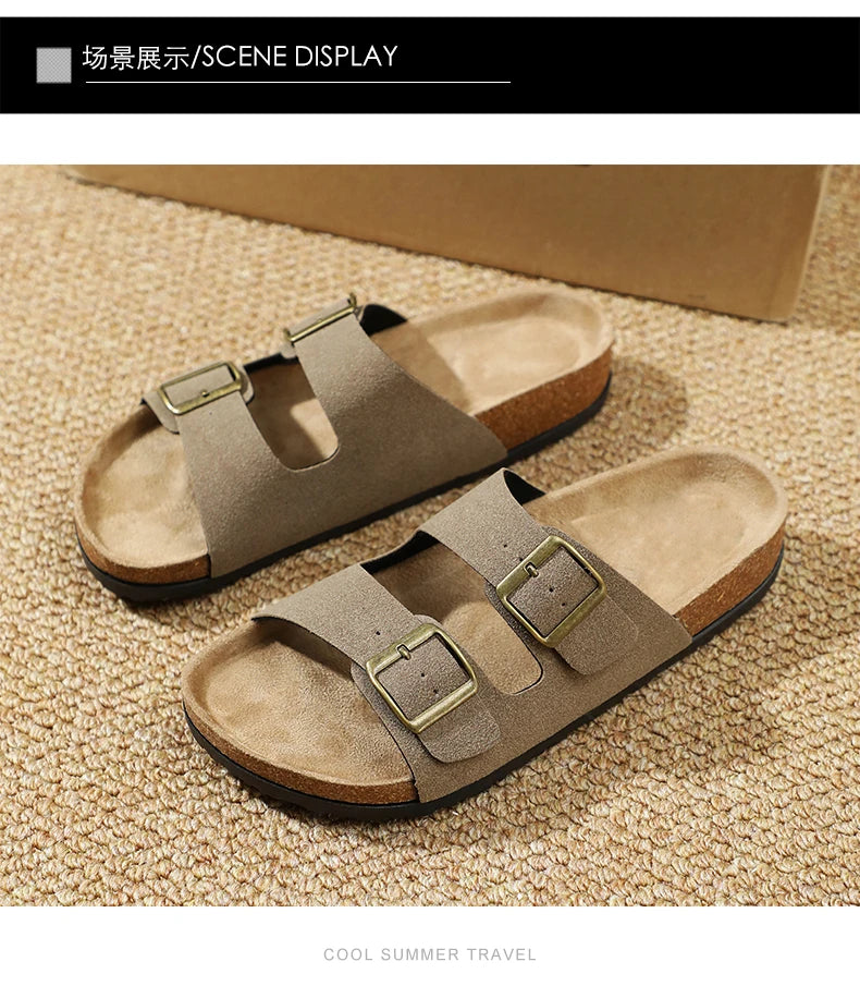 Leather Summer Sandals Comfortable Men