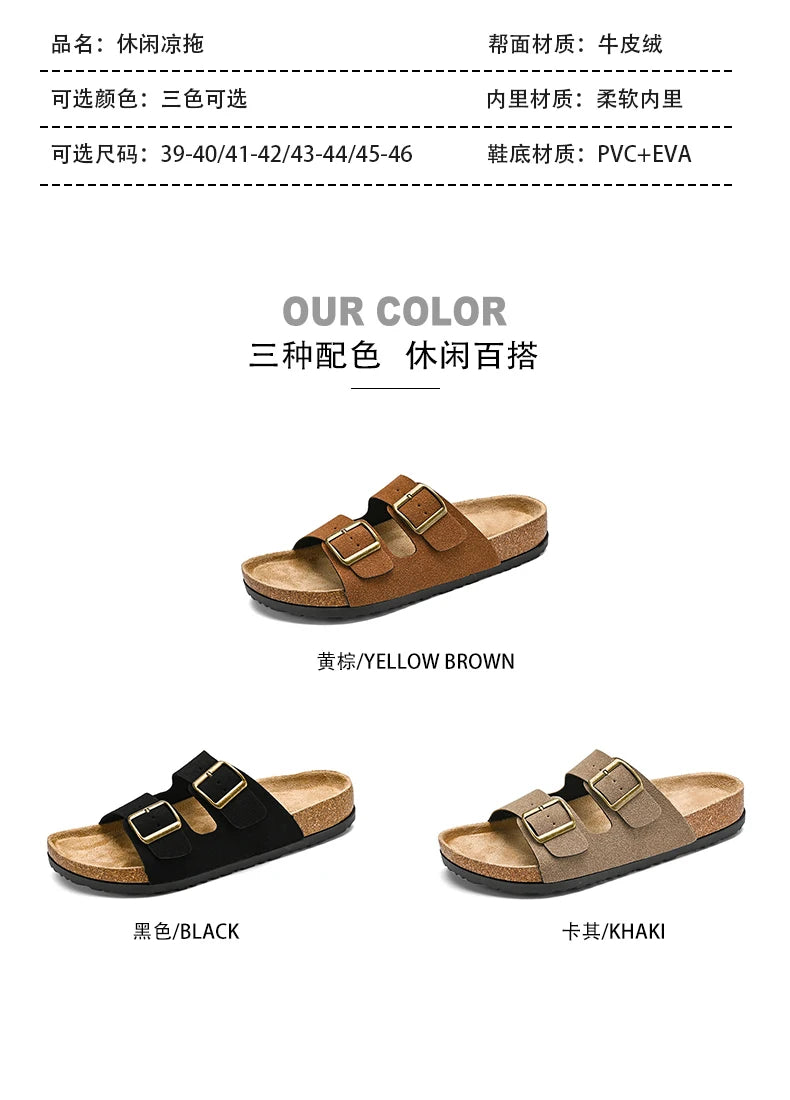 Leather Summer Sandals Comfortable Men