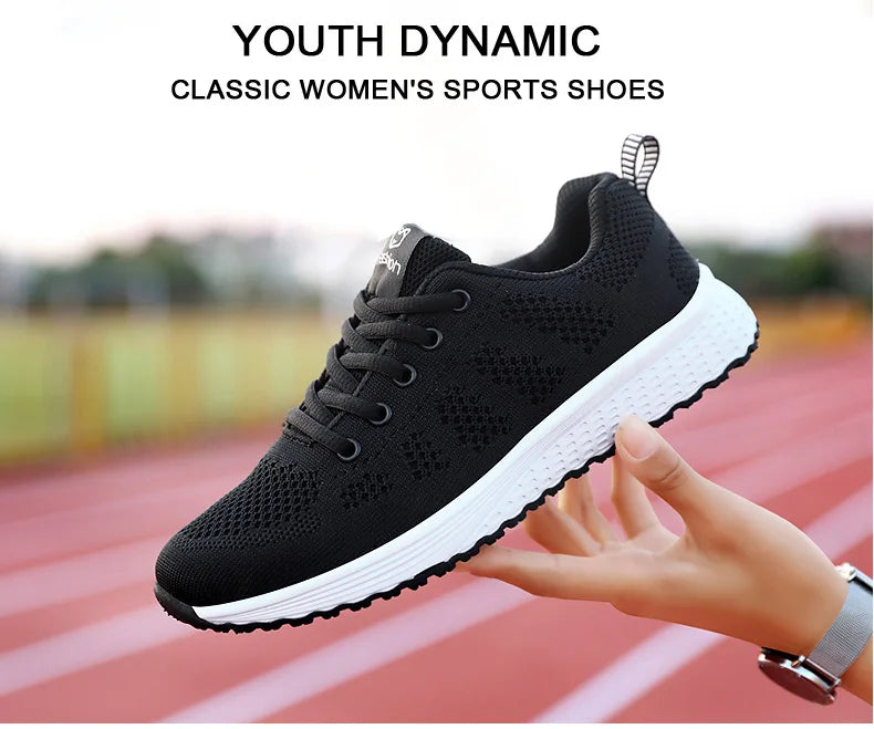 Breathable Platform Sneakers Comfort Run - Glamora
