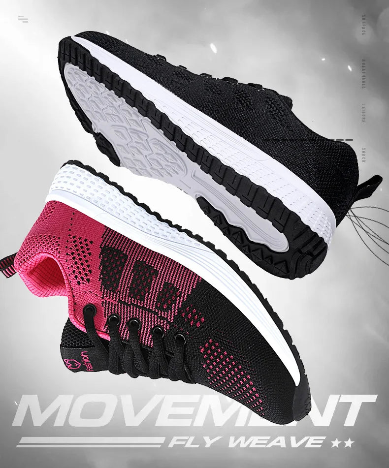 Breathable Platform Sneakers Comfort Run - Glamora