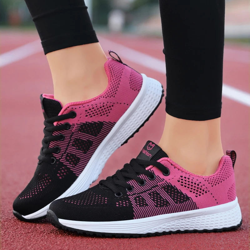 Breathable Platform Sneakers Comfort Run - Glamora