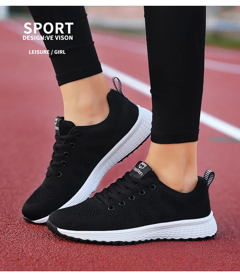 Breathable Platform Sneakers Comfort Run - Glamora