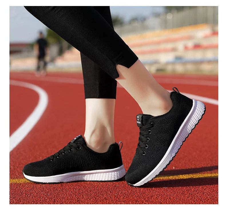Breathable Platform Sneakers Comfort Run - Glamora