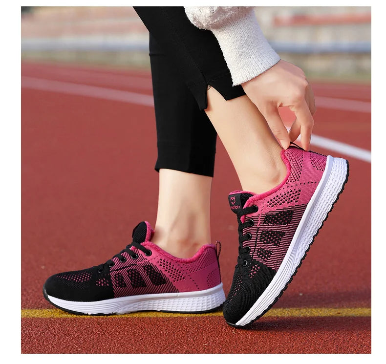 Breathable Platform Sneakers Comfort Run - Glamora