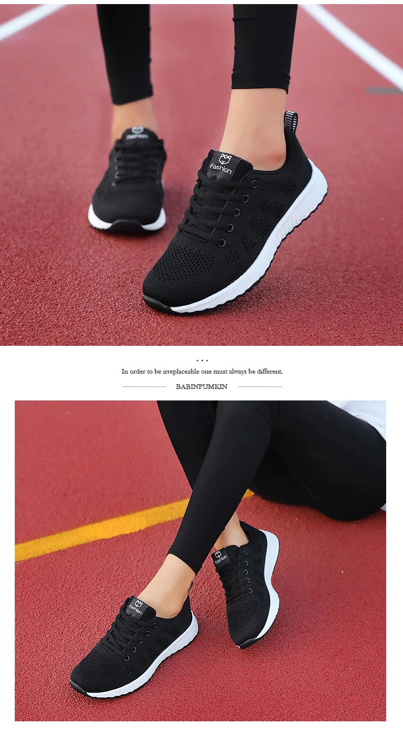 Breathable Platform Sneakers Comfort Run - Glamora