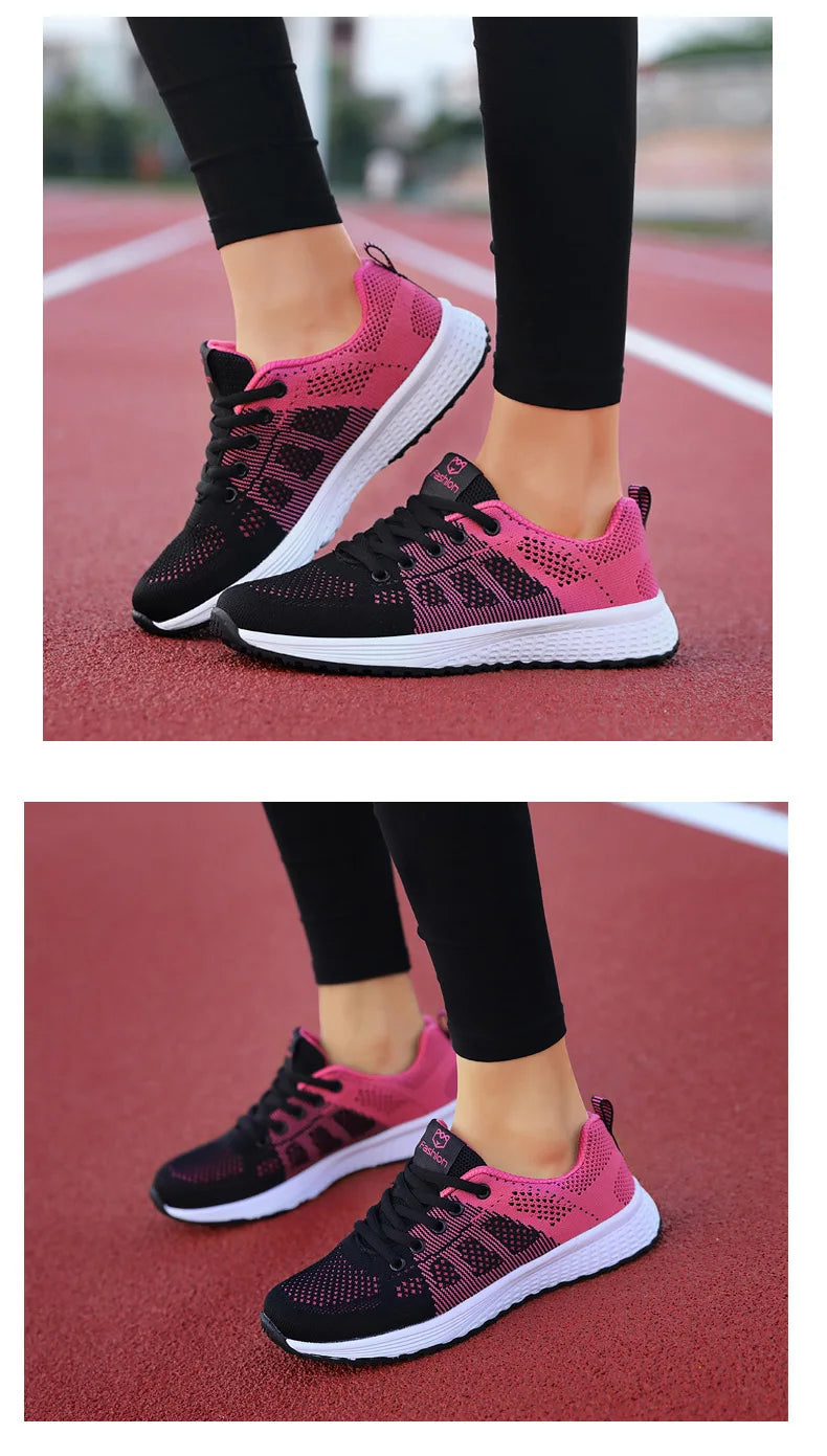 Breathable Platform Sneakers Comfort Run - Glamora