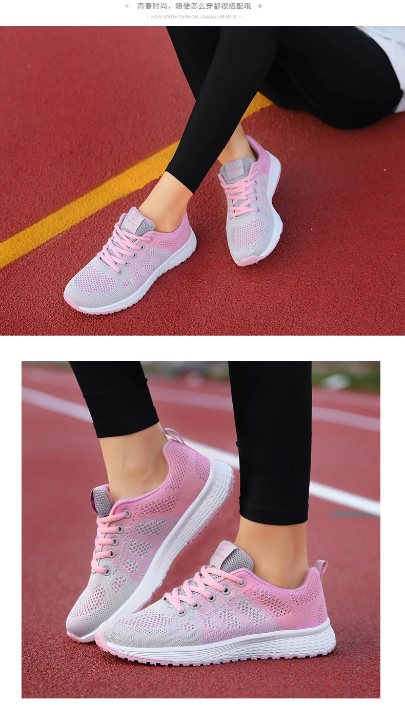 Breathable Platform Sneakers Comfort Run - Glamora