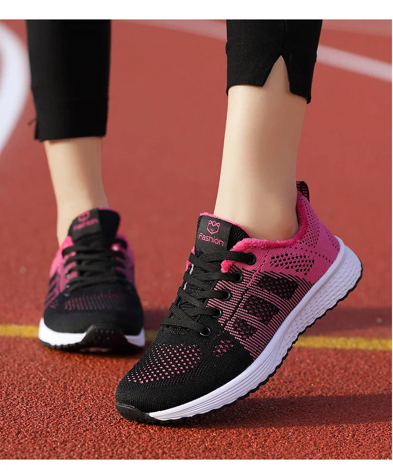Breathable Platform Sneakers Comfort Run - Glamora