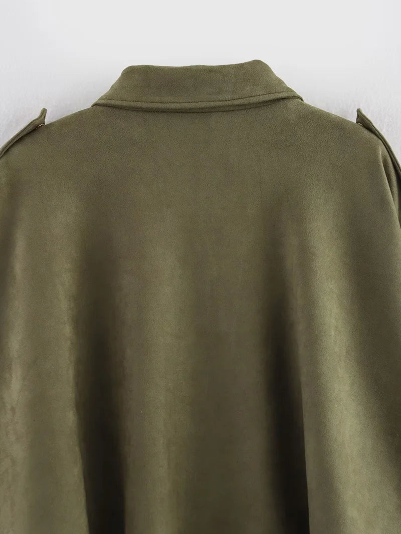 Vintage Bomber Jacket Stylish Outerwear Women - Glamora