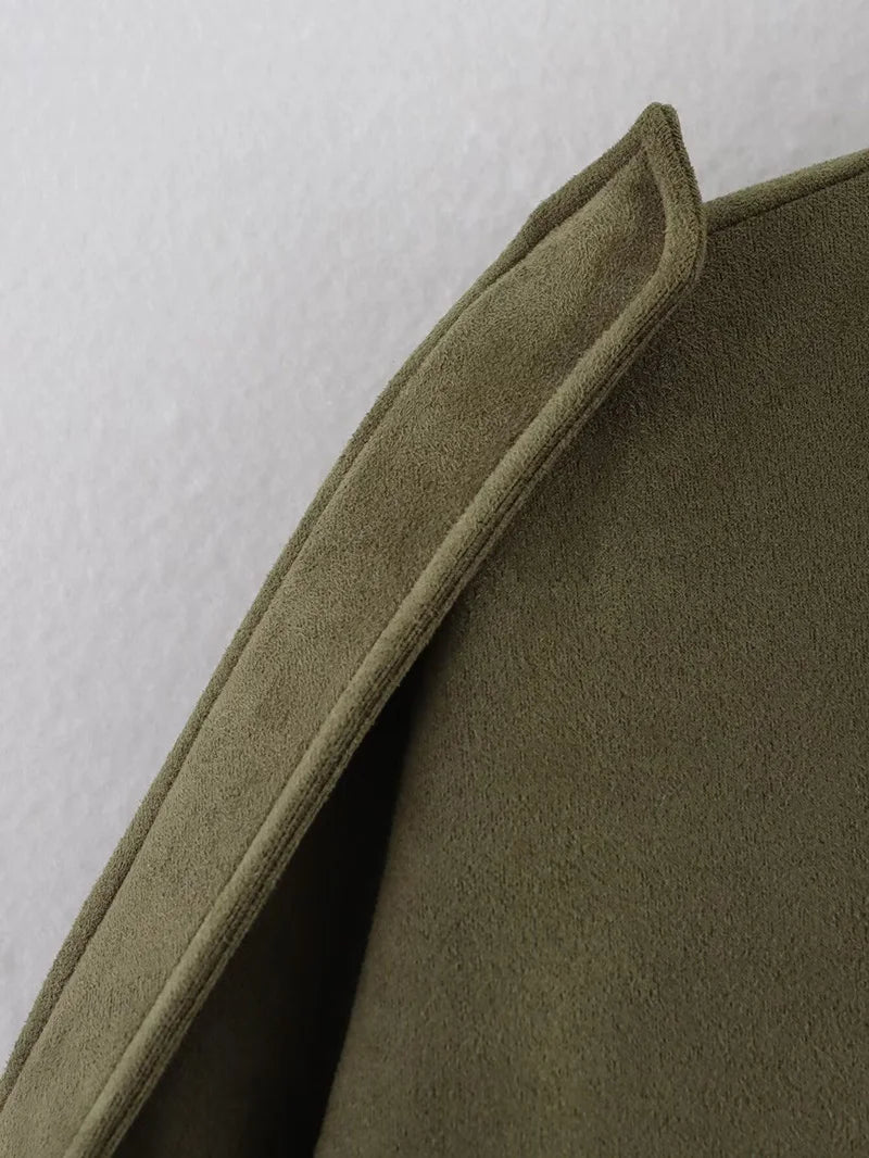 Vintage Bomber Jacket Stylish Outerwear Women