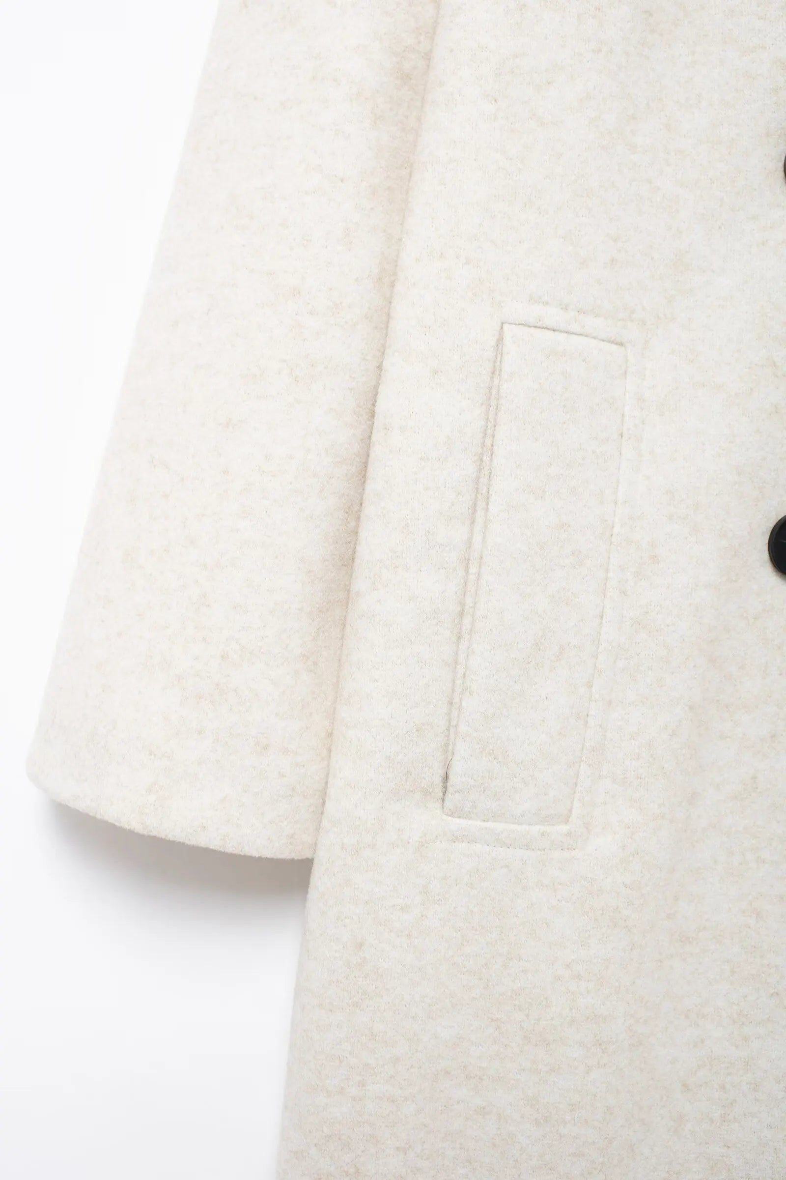 Double Breasted Wool Coat Warmth Women