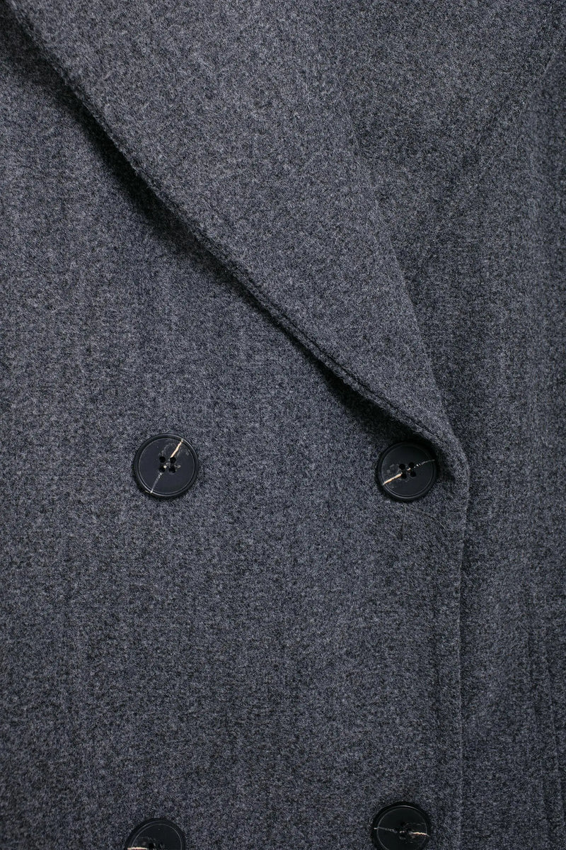 Double Breasted Wool Coat Warmth Women - Glamora