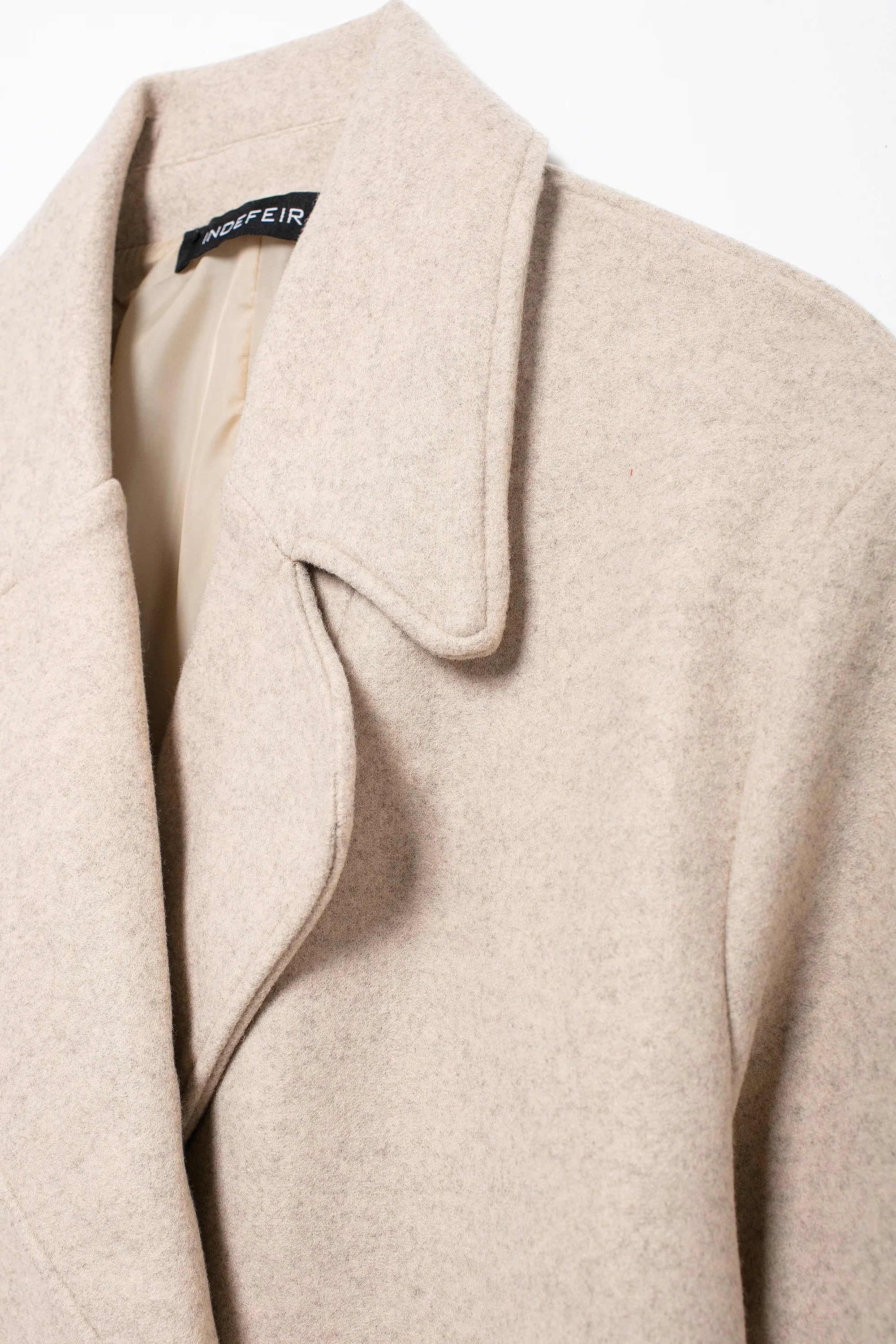 Double Breasted Wool Coat Warmth Women