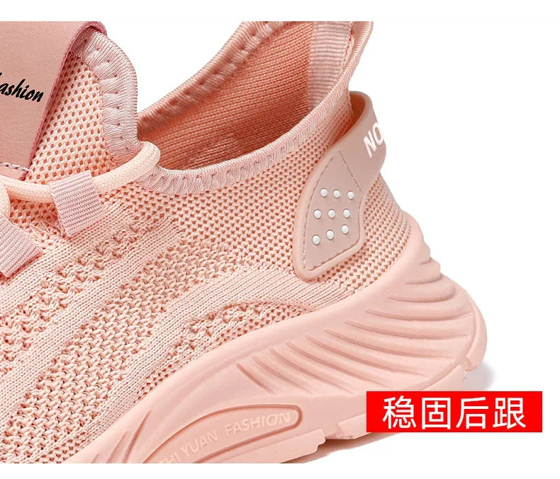 Breathable Knit Sneakers Comfort Walkers Women