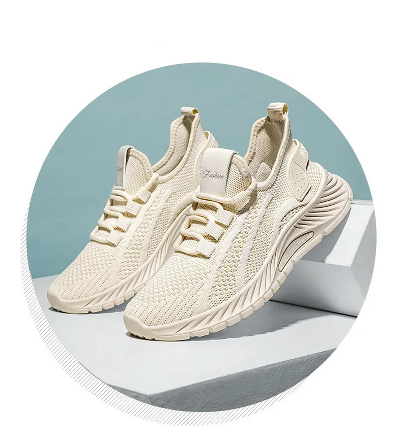 Breathable Knit Sneakers Comfort Walkers Women