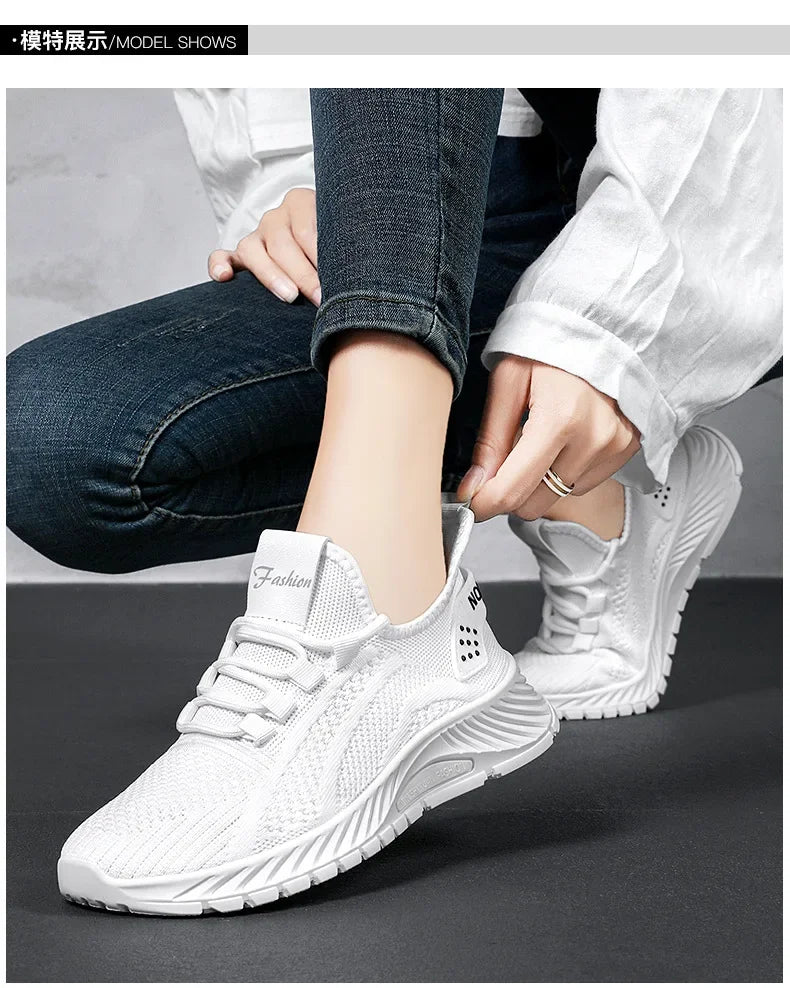 Breathable Knit Sneakers Comfort Walkers Women