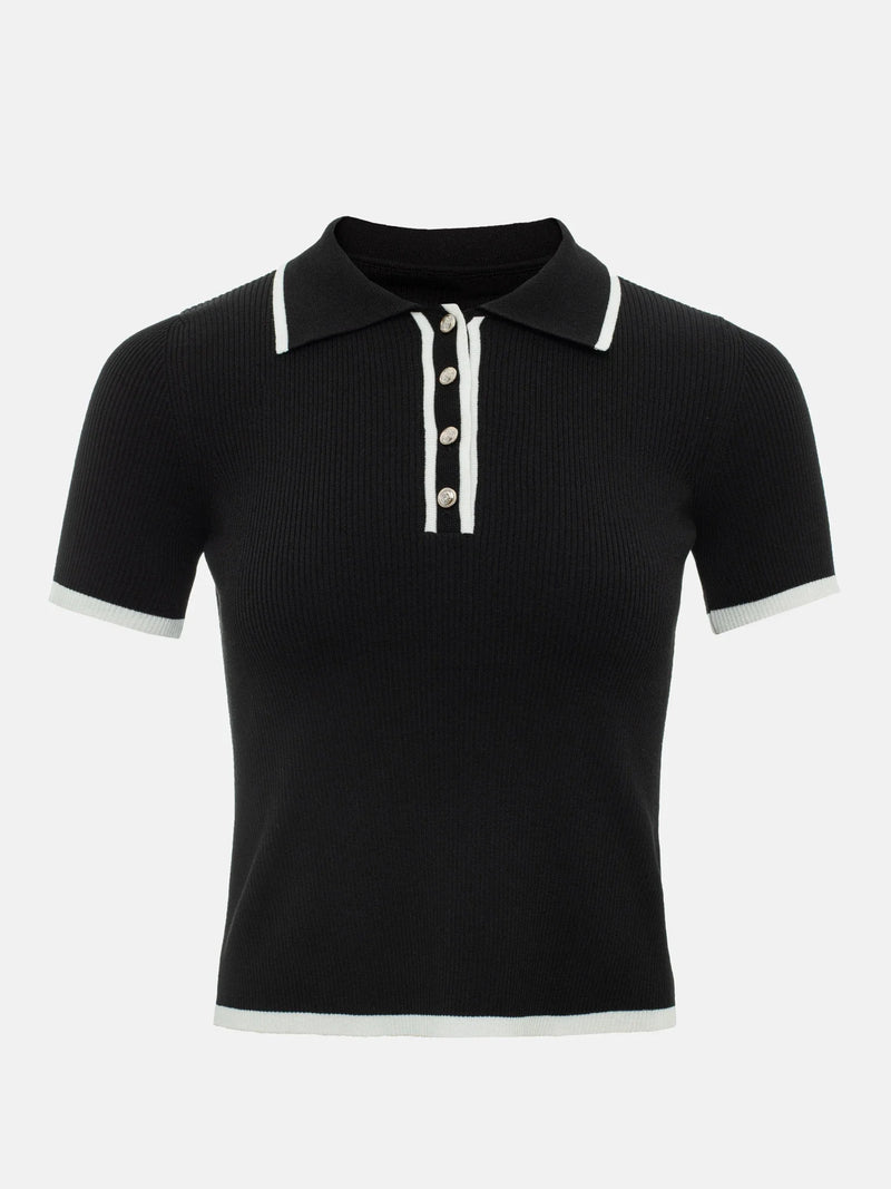 Knitted Short Sleeve Pullover Slim Fit Women - Glamora