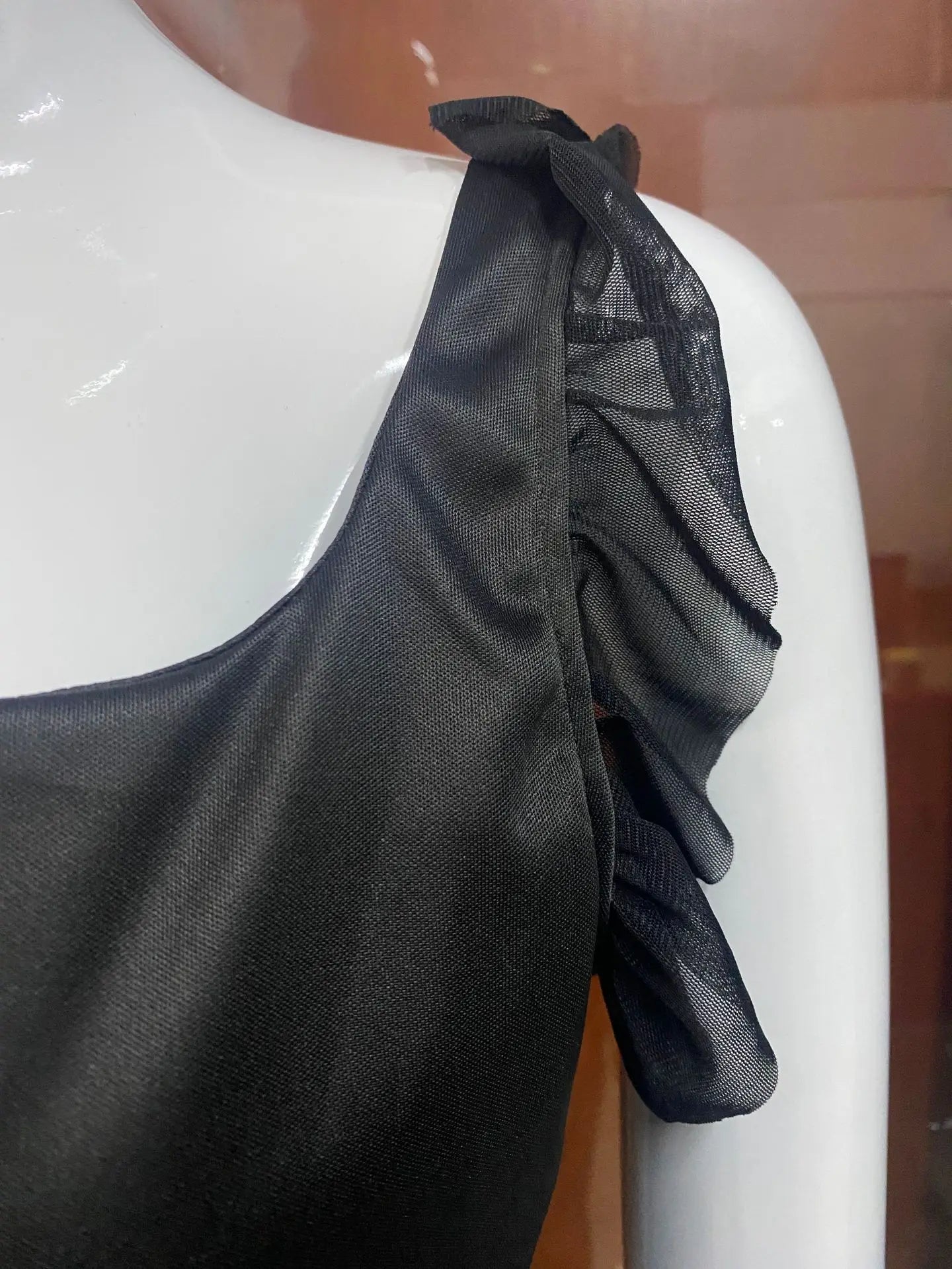 Pleated Backless Red Dress Partywear