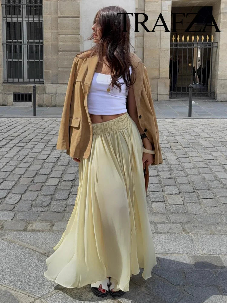 V Neck Lace Up Skirt Suit Summer