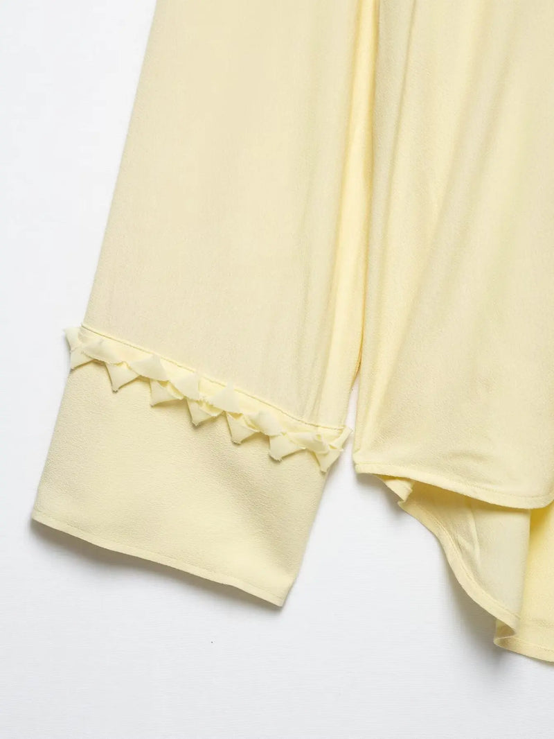 V Neck Lace Up Skirt Suit Summer - Glamora
