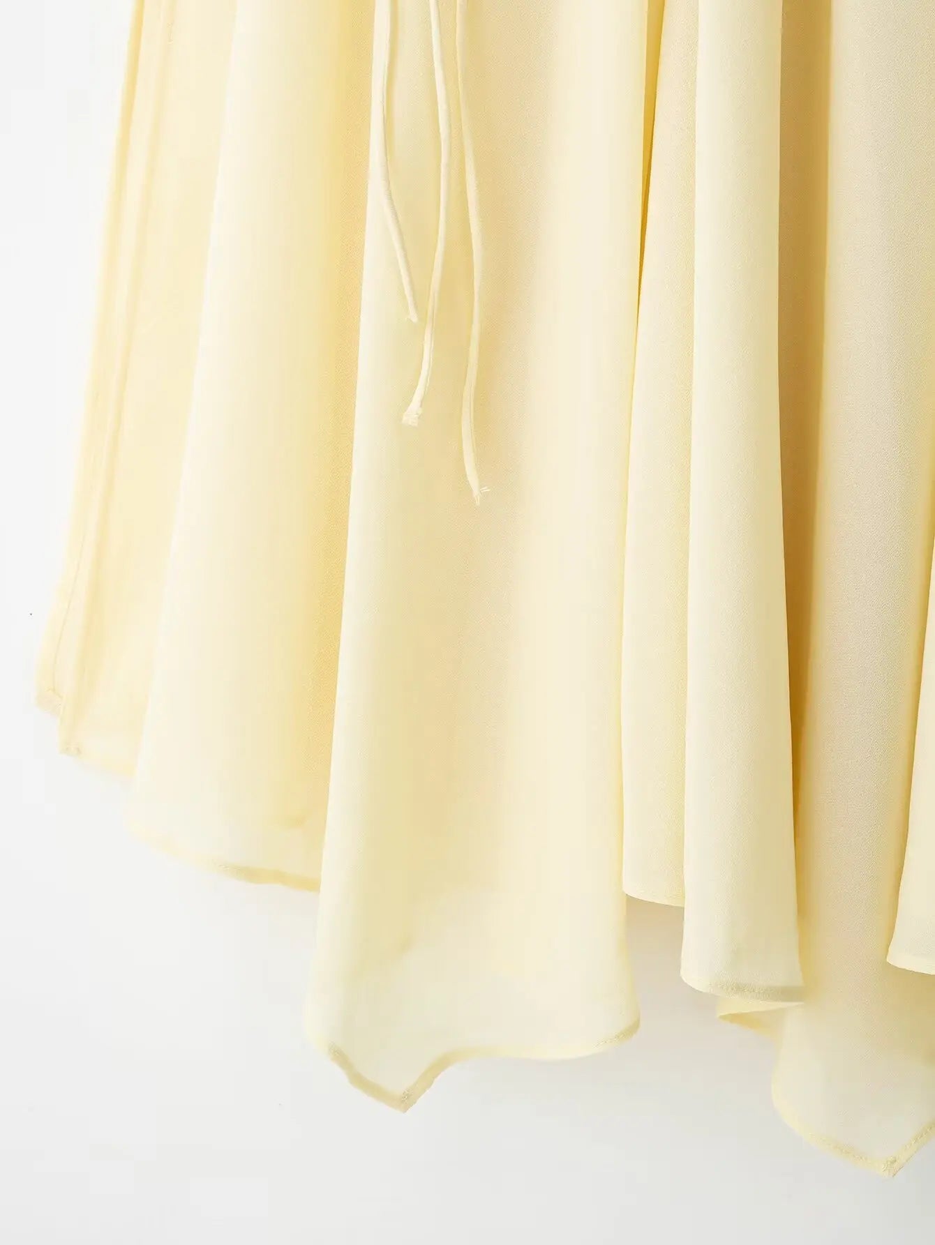 V Neck Lace Up Skirt Suit Summer